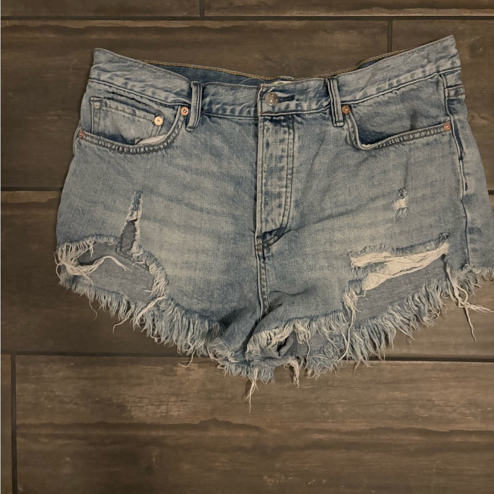 Loving Good Vibrations Cutoffs By Free People
